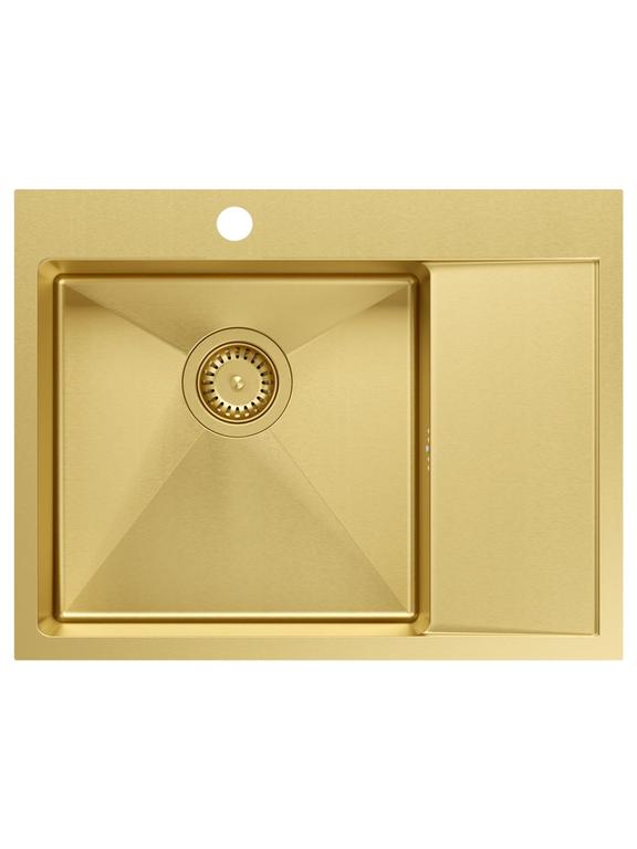 Pia em aço dourado RUSSEL 116