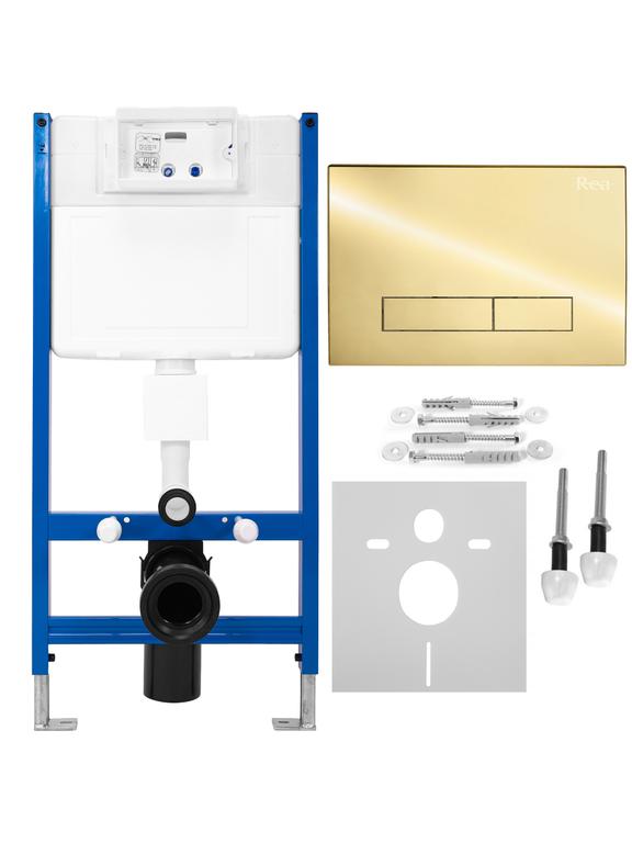 WC-eelne paigalduskomplekt H-nupuga Gold