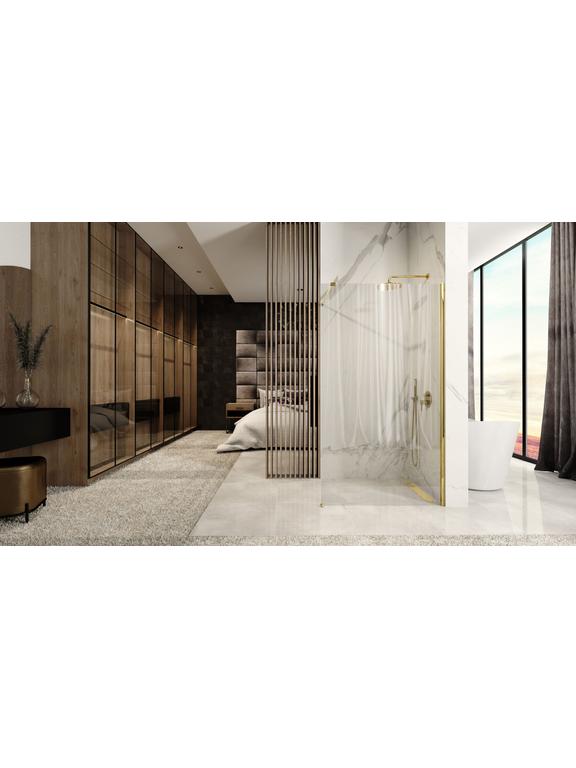 Parede de chuveiro Rea Aero Gold N 80 Walk In
