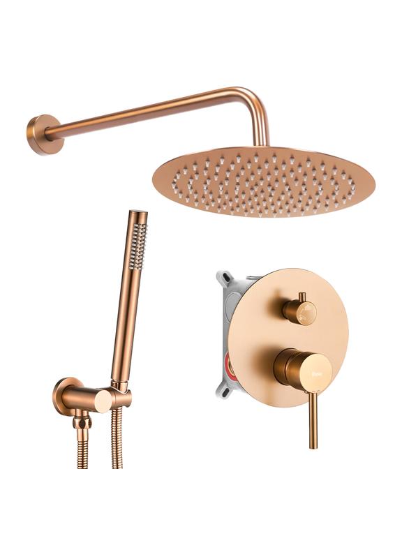 Podomítková sprchová sada Rea Lungo Copper Brush  + BOX