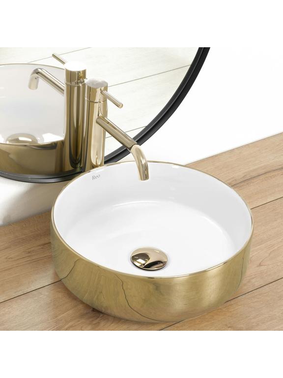 Kraanikaussi keraamika SAMI GOLD/WHITE