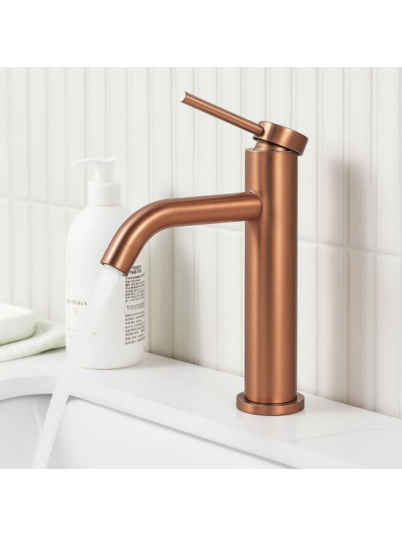 Bathroom faucet Rea CLIF Brush Copper Low