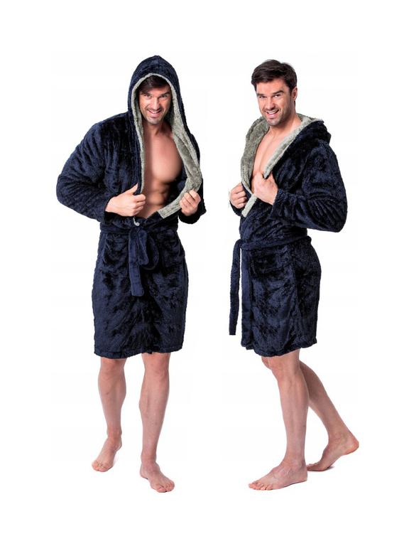 Vīriešu peldmēteļi Jordan Navy Grey M