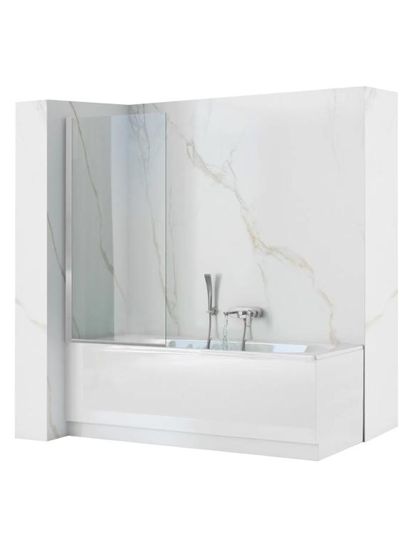 Fürdőkádparaván Rea Lagos Fix 80 cm Chrome