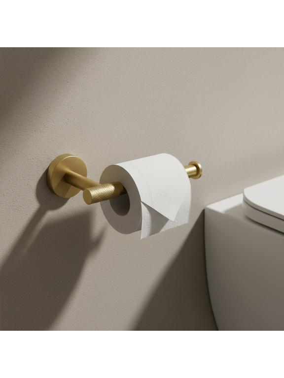 Uchwyt na papier toaletowy 5705 Galo Złoty Szczotkowany
