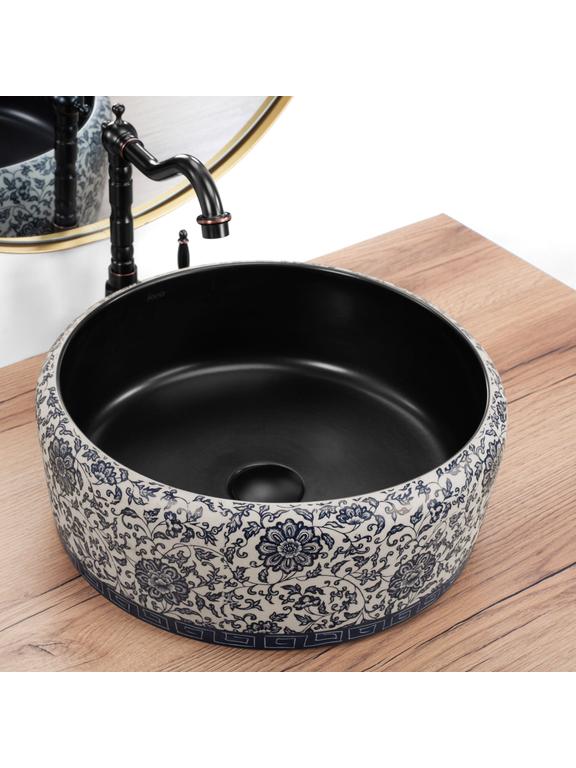 Kriauklė stalviršio REA Florisa Black Matt