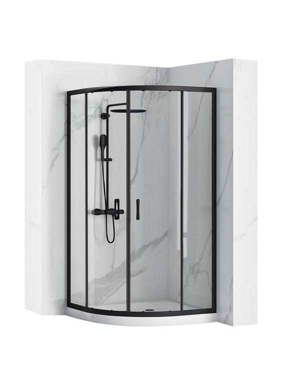 Cabine de douche REA Look Black 80x80