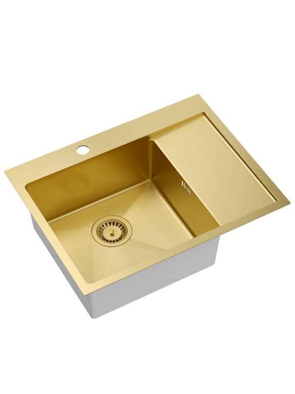 Pia em aço dourado RUSSEL 116