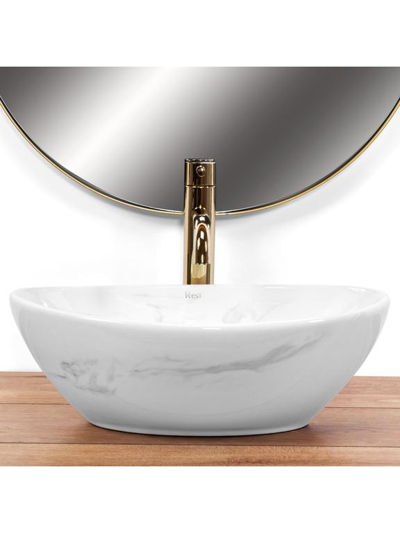 Νιπτήρας πάγκου Rea Sofia Nature Marble