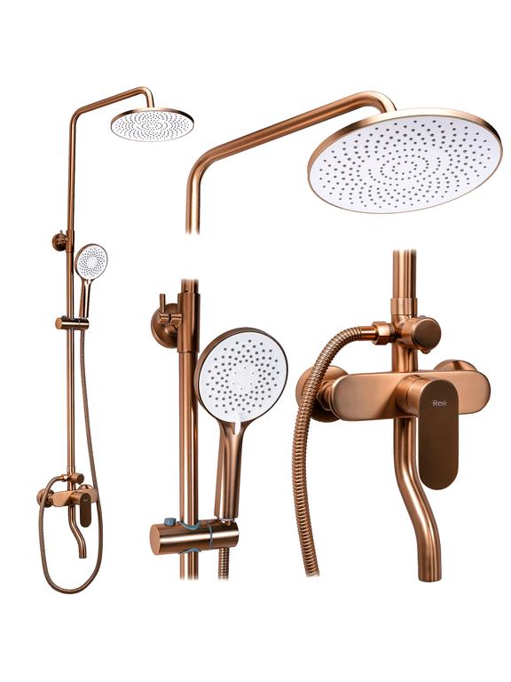 Rea DROP Brush Copper kultainen suihkusetti
