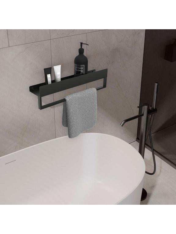 Kúpeľňová polica SF01 60cm black matt