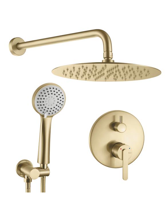 Slēptas dušas komplekts Rea Ontario Brush Gold + BOX