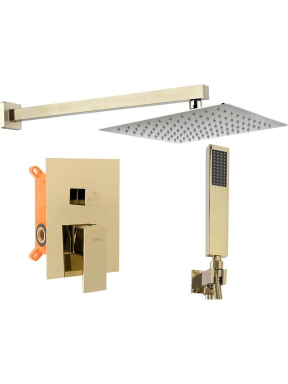 Slēptās dušas komplekts FENIX Gold + BOX