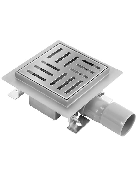 Linijski odtok REA CROSS 150x150 Nickel Brush