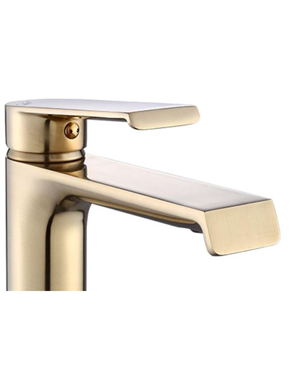 Μπαταρία νιπτήρα REA HASS ψηλή Gold Brushed, σε χρυσό φινίρισμα