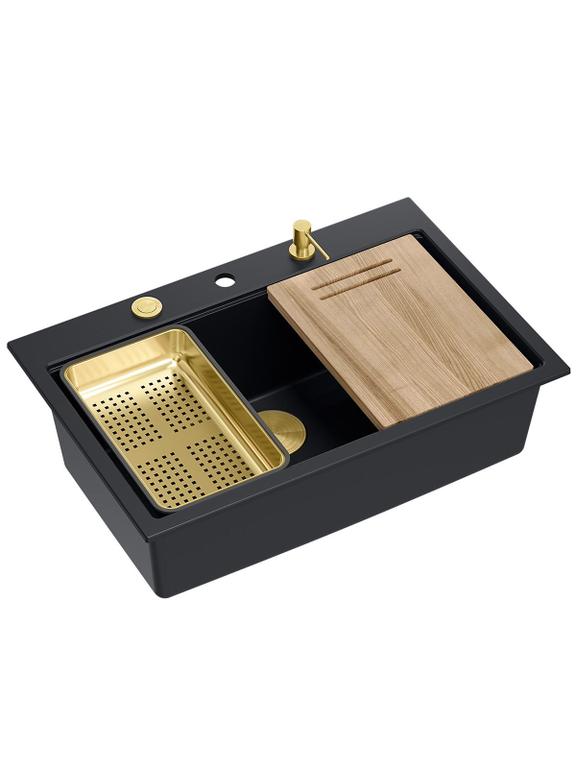 MARC 110 WORKSTATION Pia de granito preto