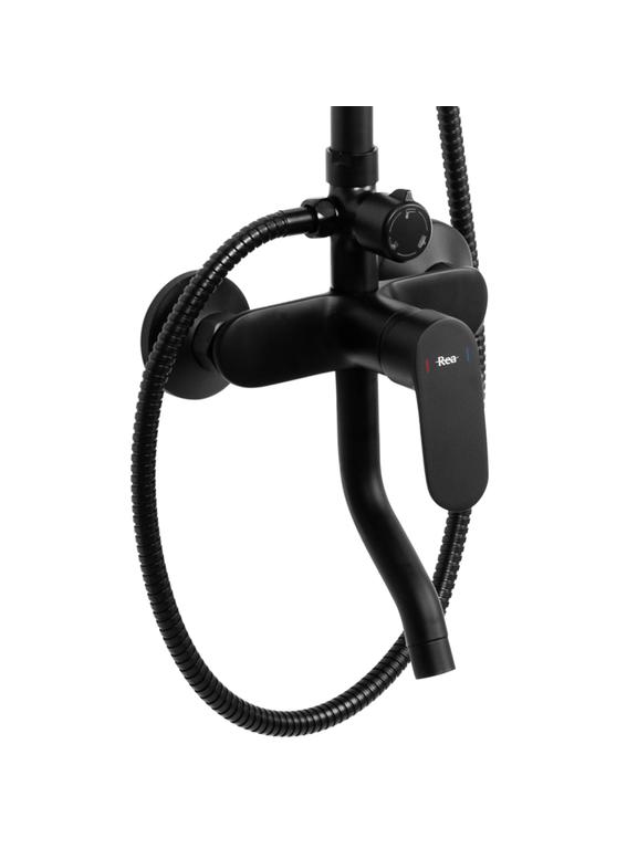 Tuš set REA SALTON BLACK MATT