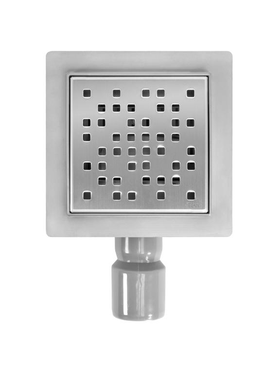 Лінійний злив REA DOTS Nickel Brush 12x12