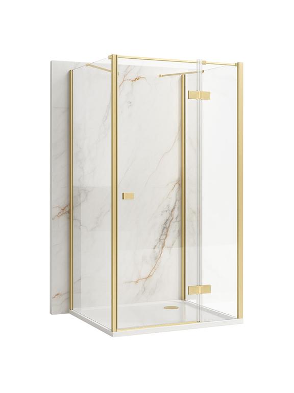 Душова кабіна Rea Atlas 90x90 Brush Gold