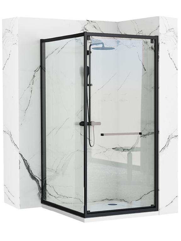 Cabine de duche Rea Space In Black 80x100