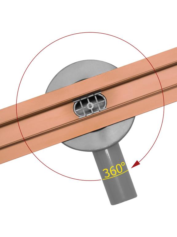 REA NEO SLIM PRO Linearni odtok brušeni baker 60
