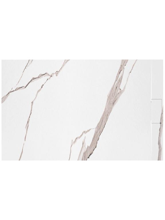 Plato de ducha Bazalt CARRARA WHITE 80x100
