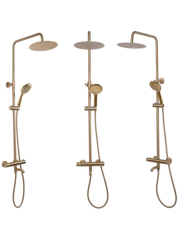 Rea Lungo Brushed Gold dušas komplekts