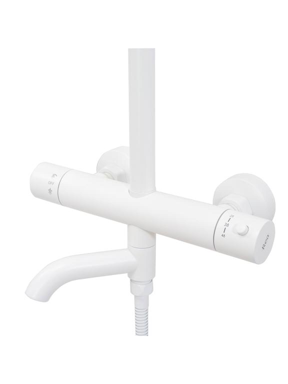 Rea Lungo White dušas komplekts ar termostatu Matt