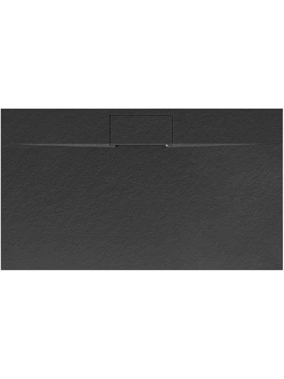 Plato de ducha Bazalt long Black 80x120