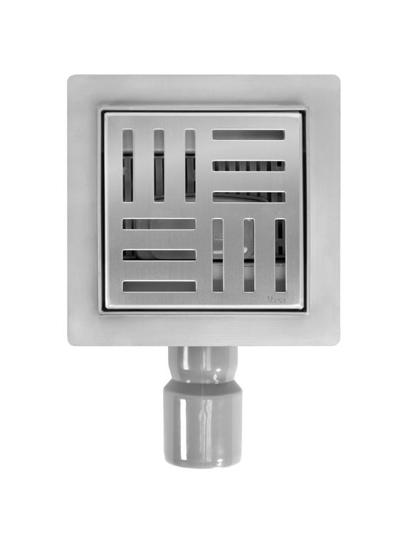 Лінійний злив REA CROSS Nickel Brush 12x12