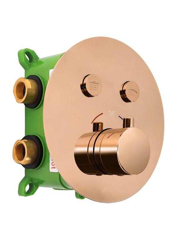Slēptās dušas komplekts LUNGO MILER COPPER  + BOX