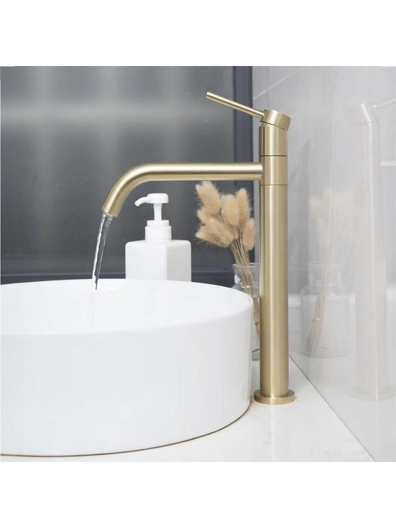 Baterie pentru baie Rea Lugano Slim Brush Gold High