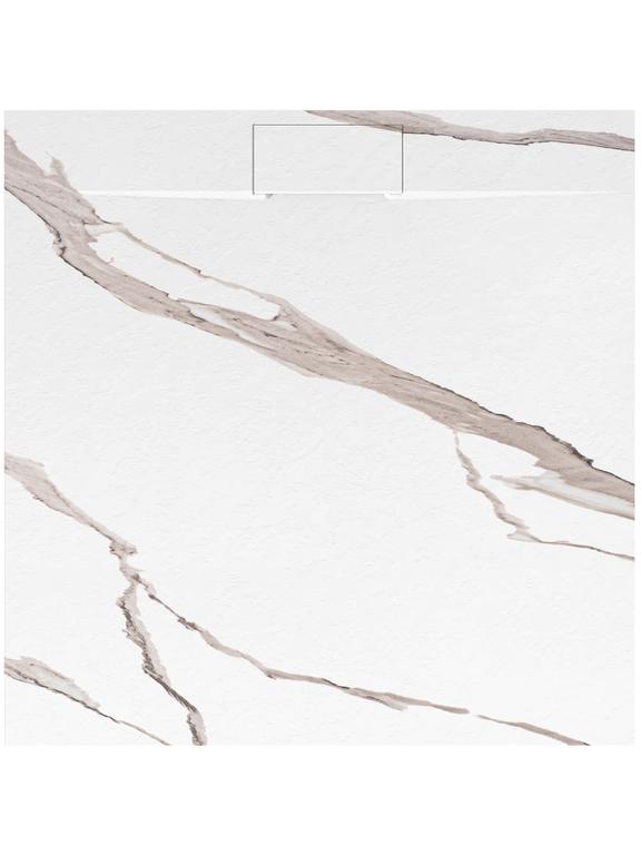 Receveur em basalto CARRARA BRANCO 90x90