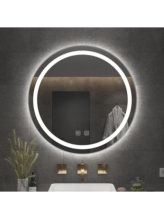 LED sienas spogulis 60cm MMJ BRUSH SILVER
