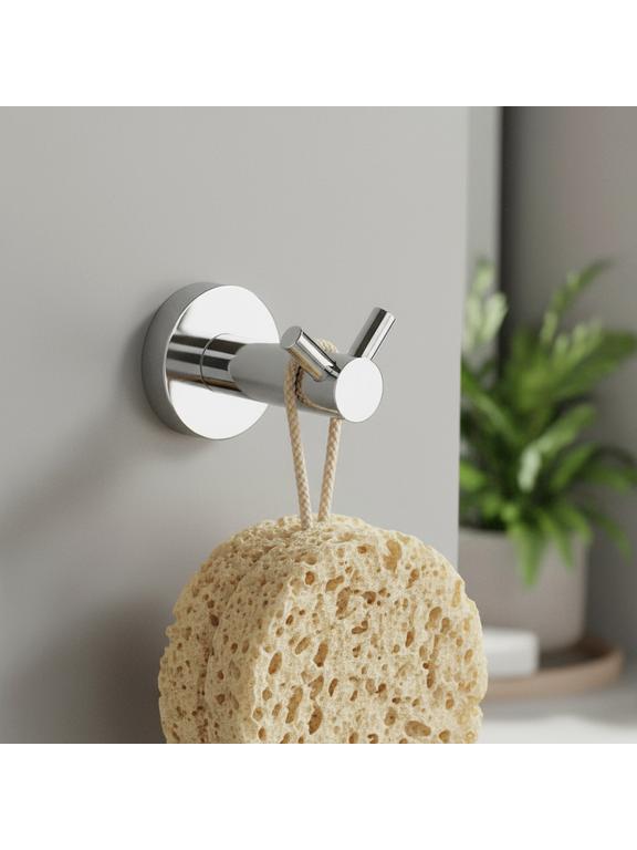 Wieszak łazienkowy Dwuramienny 5605 Leo Chrom