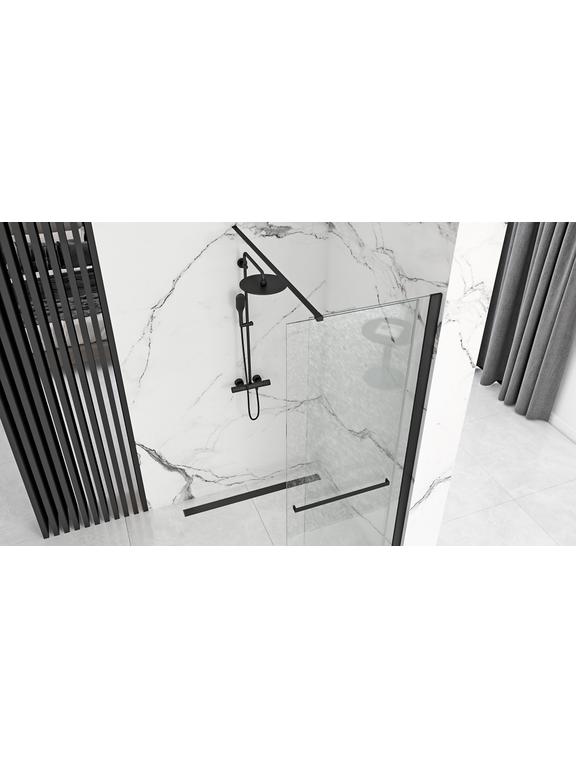 Душова стінка Rea Cortis Black 120