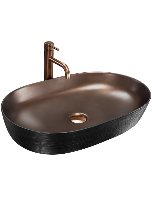 Rea Cleo 61 Copper Bush / Black νιπτήρας πάγκου