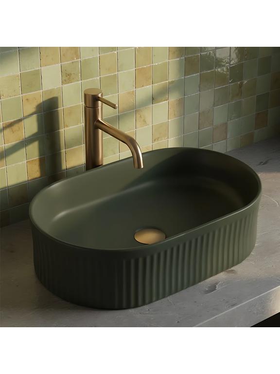 Opzetwastafel Rea Vanda Olive Matt