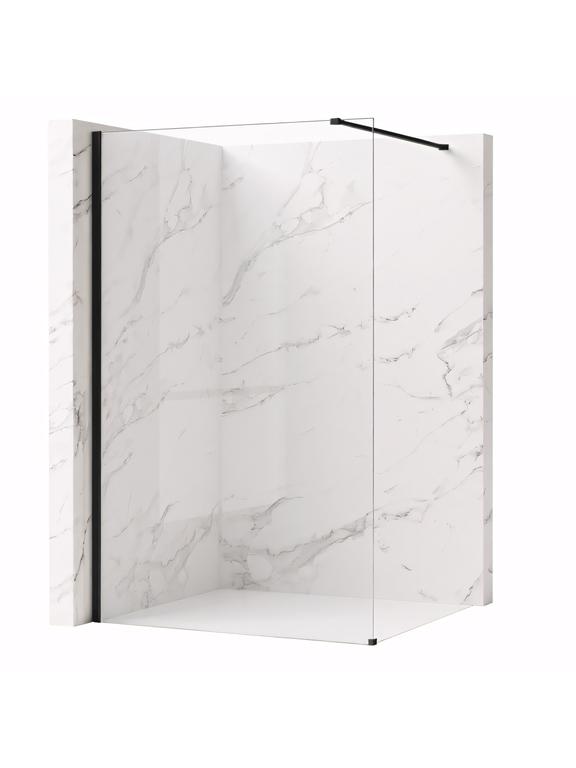 Ścianka prysznicowa Rea Flexi Transparent / Black 120
