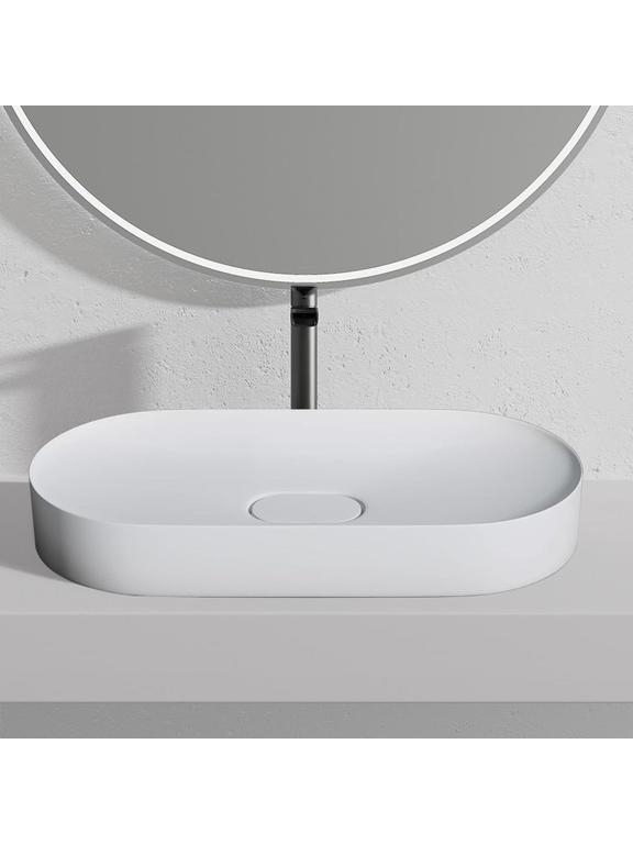 Νιπτήρας  IRIS 71 CM GREY conglomerate