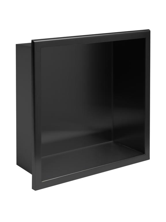 bathroom shelf 30x30 matte black