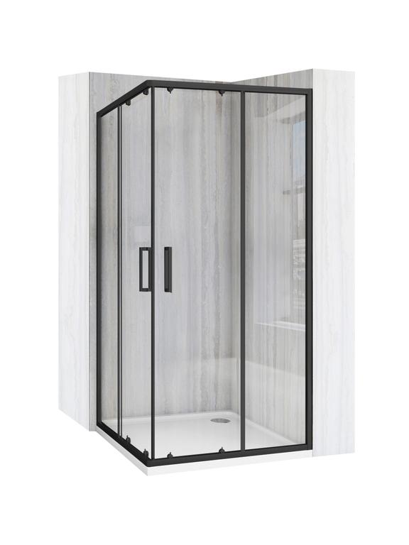 Rea City 90x90 douchewand Black