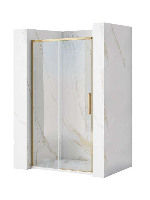 Porte de douche REA Rapid Slide 110 Gold Brush
