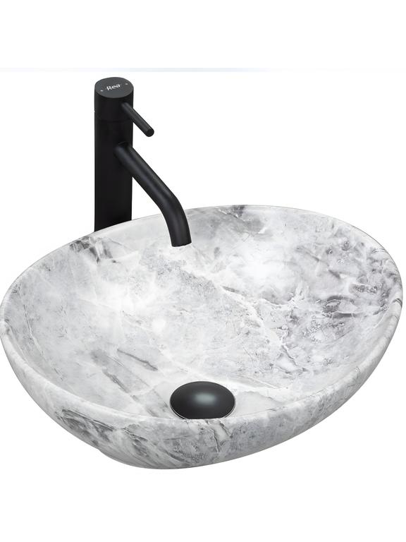 Umywalka nablatowa Rea Sofia Stone