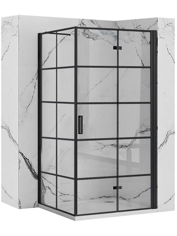 Rea Molier Black 90x90 douchewand