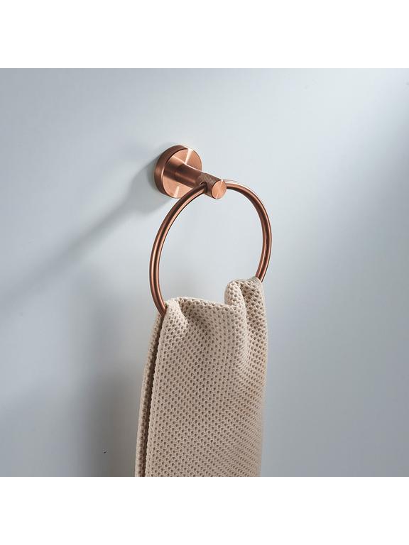 Badkamerhanger Ring 6610 Modern Brush Copper