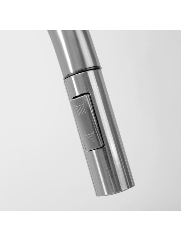 Gaisa izplūdes caurule ar aeratoru virtuves jaucējkrānam REA Fresh Brush Steel