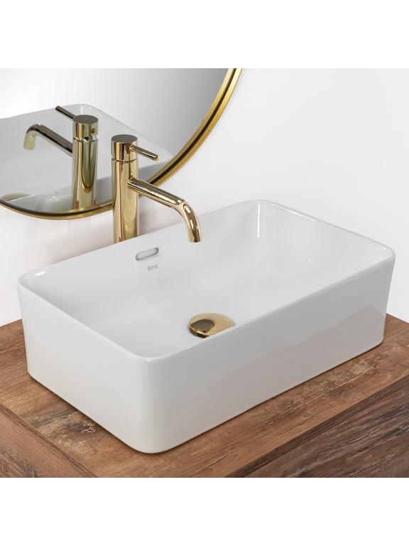 Lavabo sobre encimera Rea Berta 48