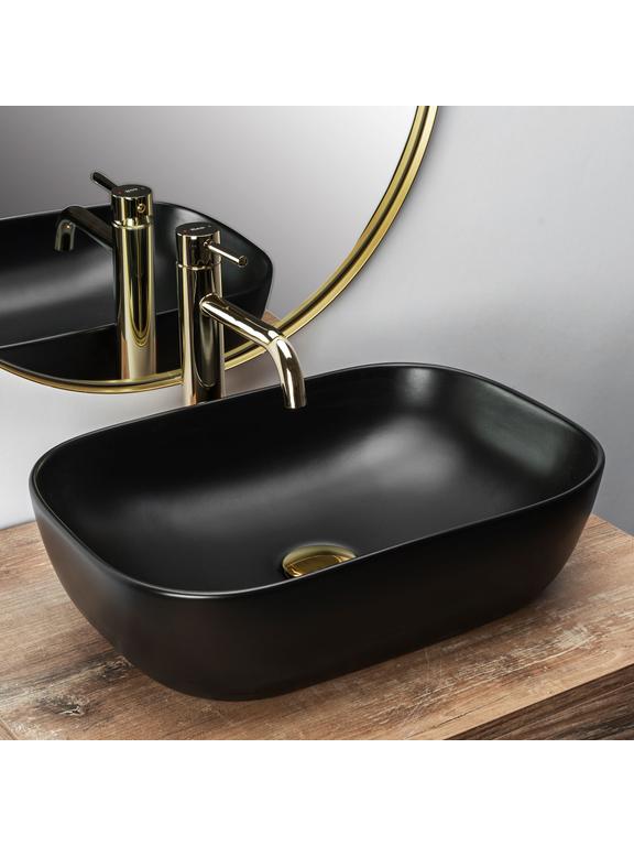 Opzetwastafel Rea Belinda Black Mat