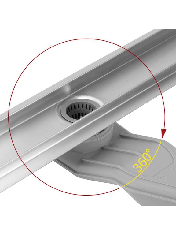 Лінійний злив REA Neox Superflow BRUSH NICKEL 60